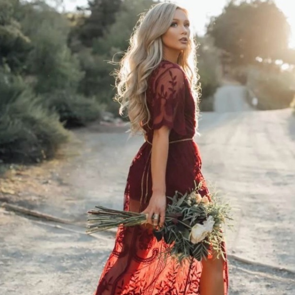 Long Boho Tulle Romper Dress 🌹